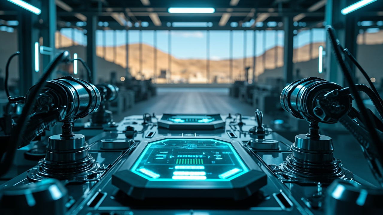 Advanced industrial automation machinery operating efficiently within a modern manufacturing plant located in Mexico, showcasing precision and technological integration.