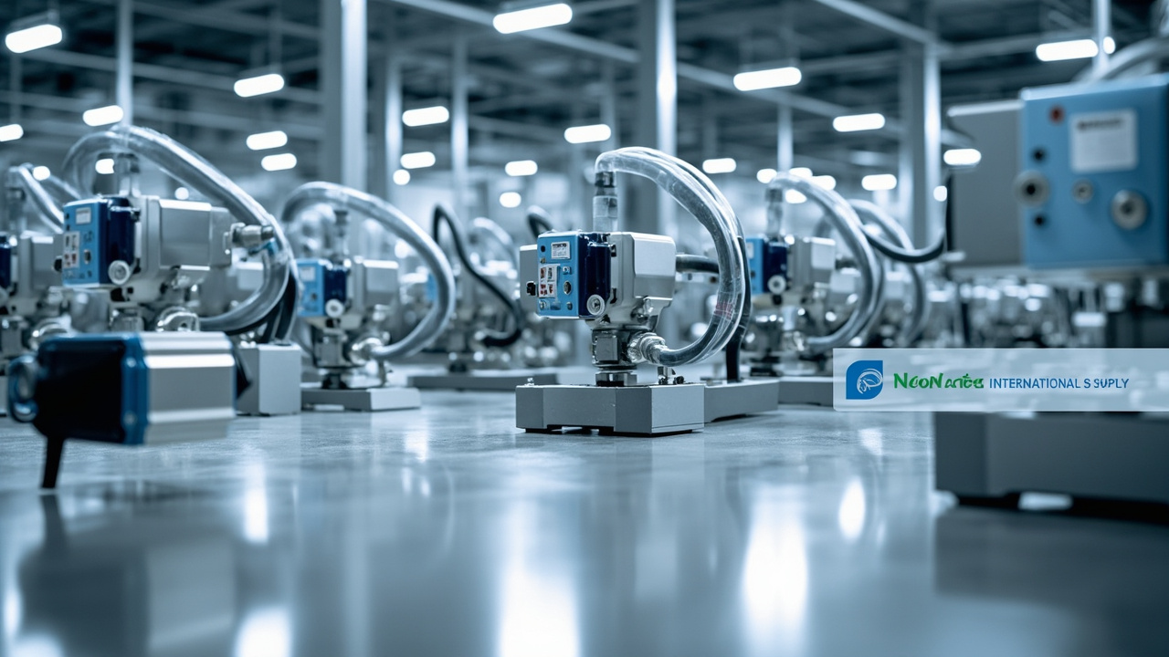 Festo automation components in a modern factory