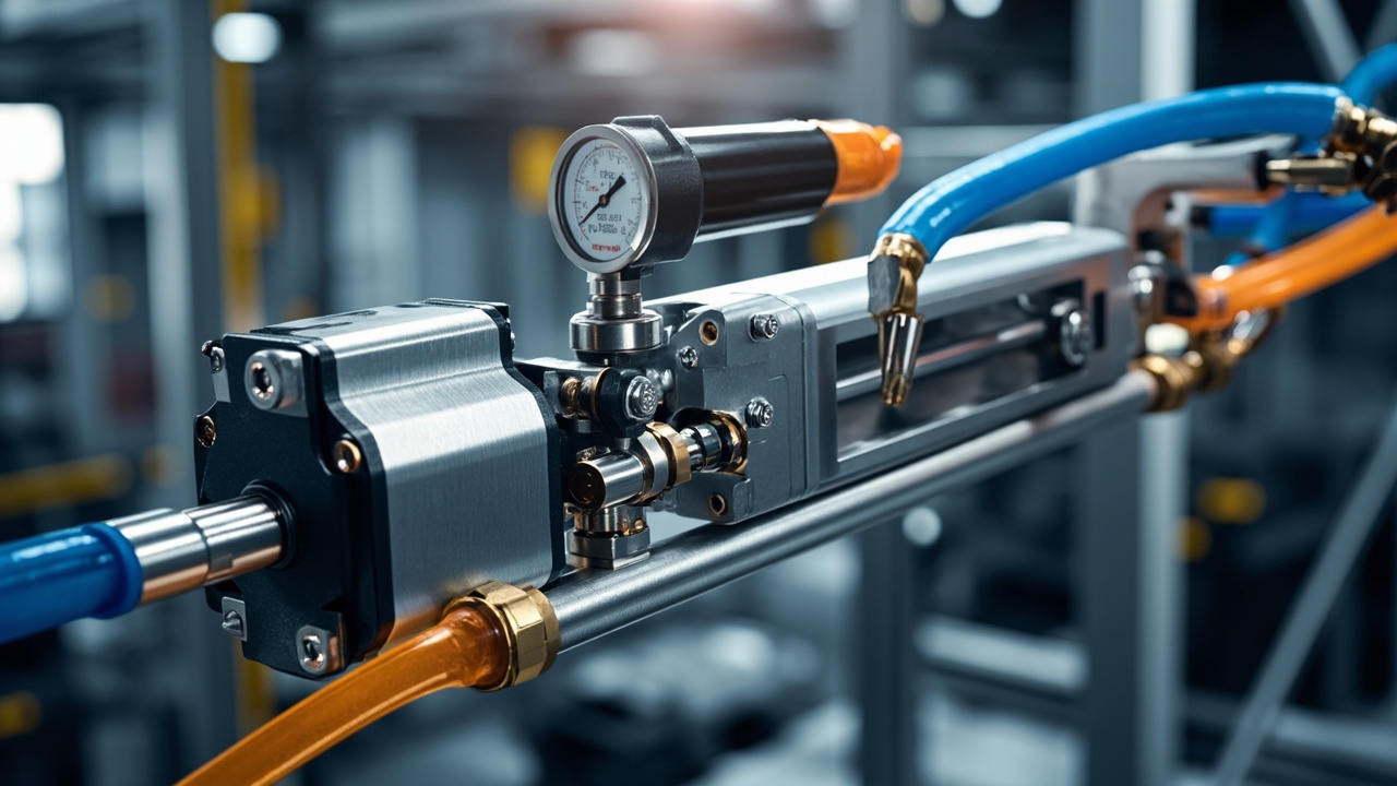 Producto SMC o Festo en una aplicación industrial
