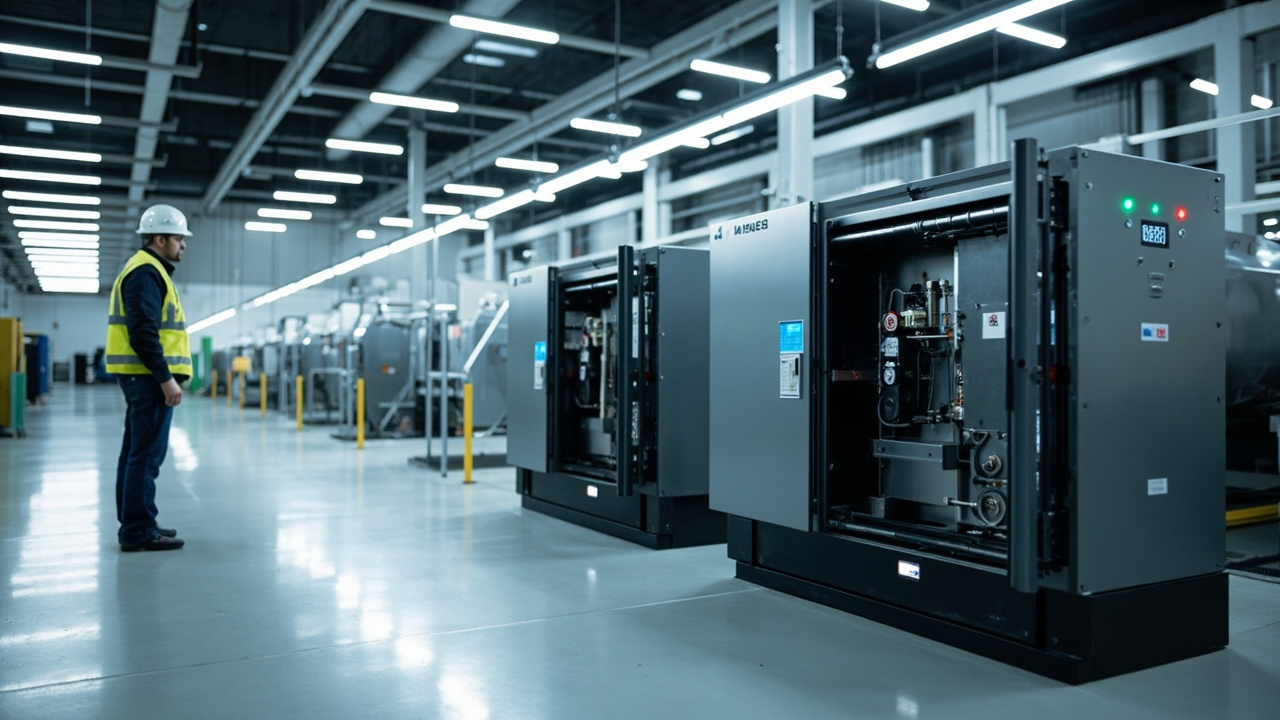 Comparison of Siemens and Mitsubishi VFDs in a modern Mexican manufacturing plant, highlighting industrial automation equipment.