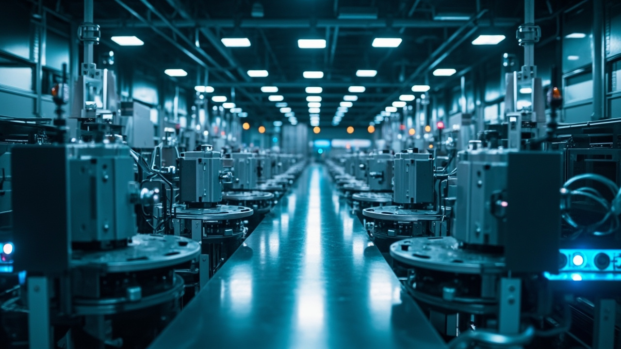 Standardized equipment and components in a manufacturing production line